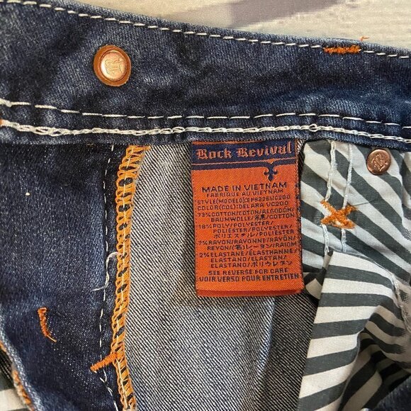 Rock Revival Women's Jeans Delara Curvy Crop Size 27 (28 x 24) Mid Rise - Picture 10 of 11